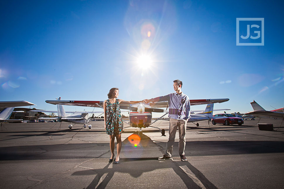 Airport Engagement Photography