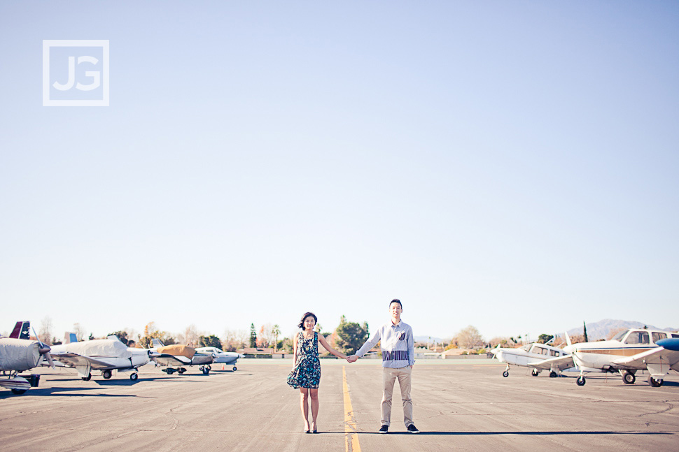 Airport Engagement Photography
