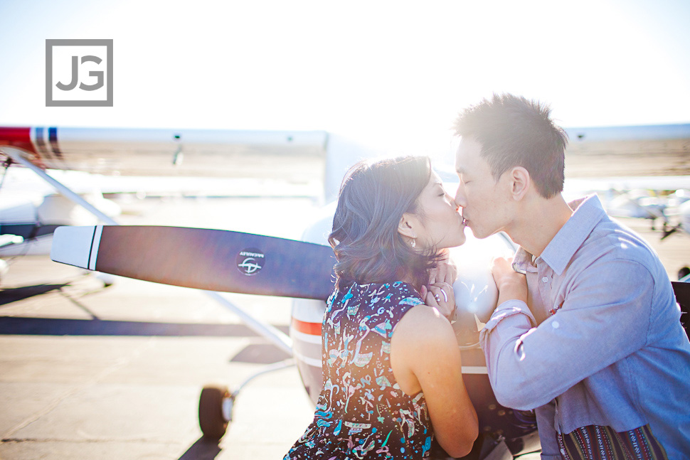 Airport Engagement Photography