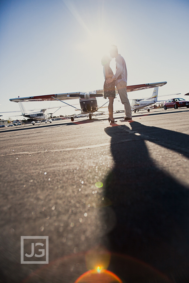 Airport Engagement Photography
