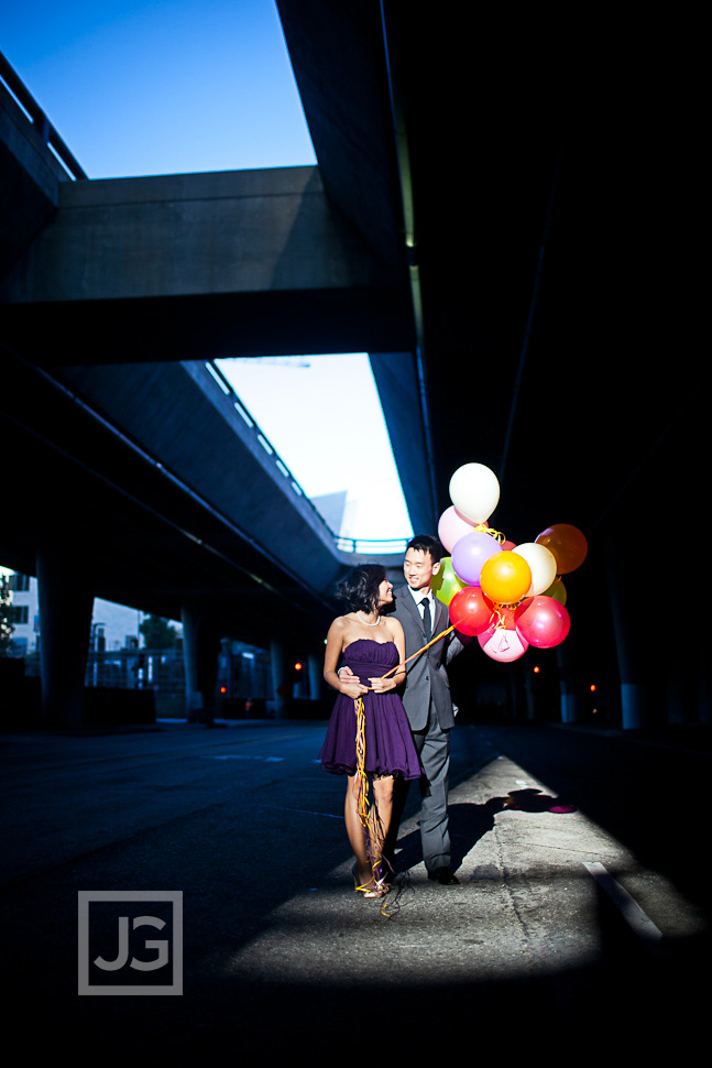 Downtown Los Angeles engagement photography