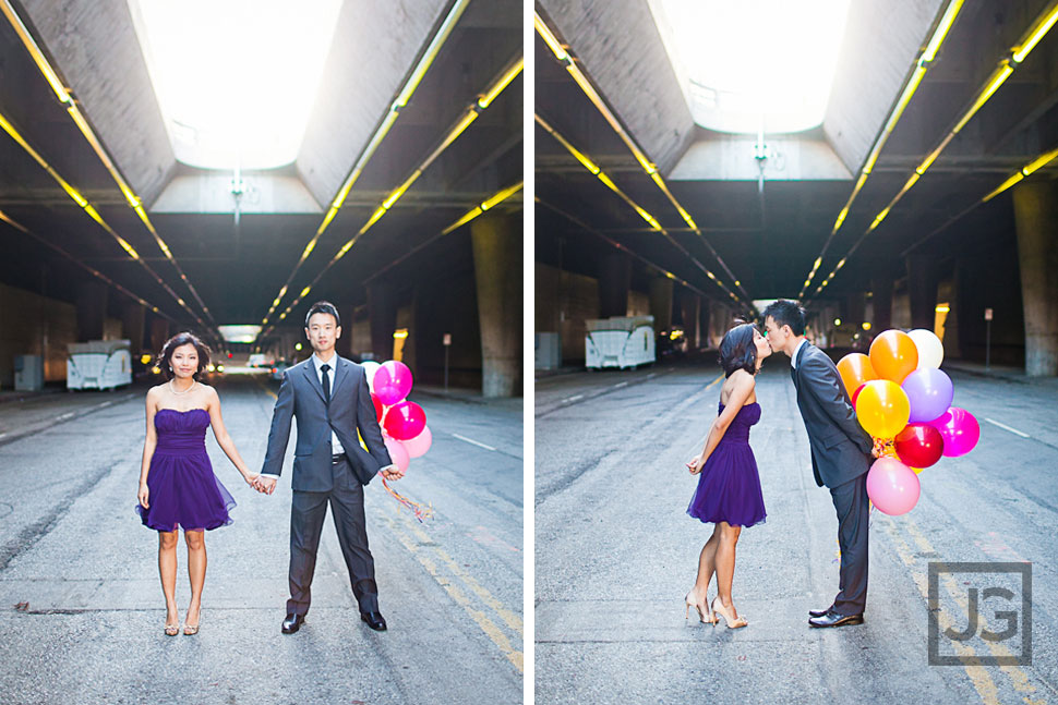 Downtown Los Angeles engagement photography