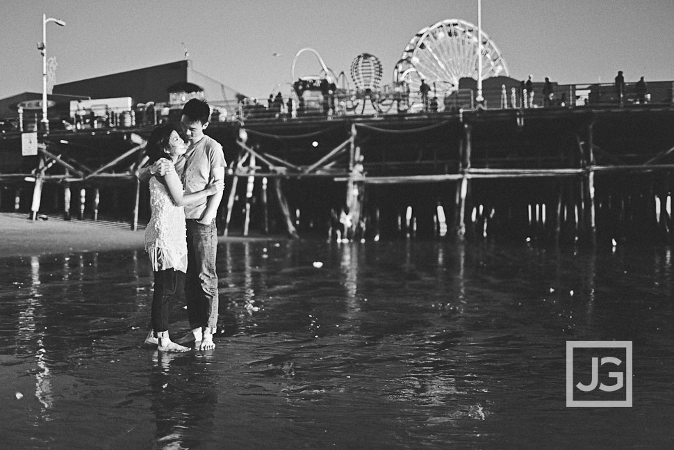 Santa Monica Pier Engagement Photos