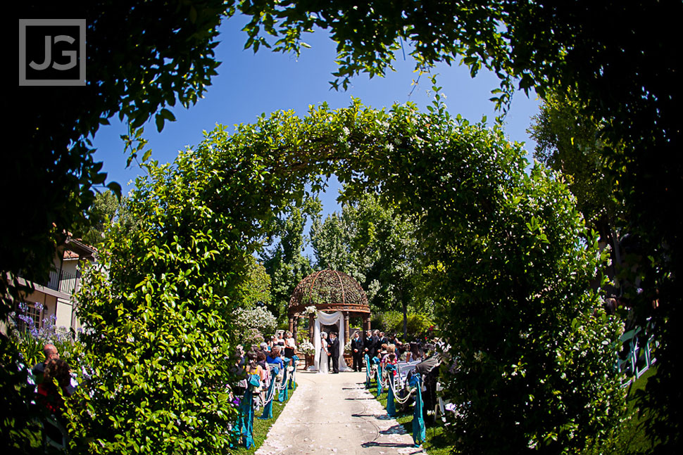 Tuscan Gardens Wedding Ceremony