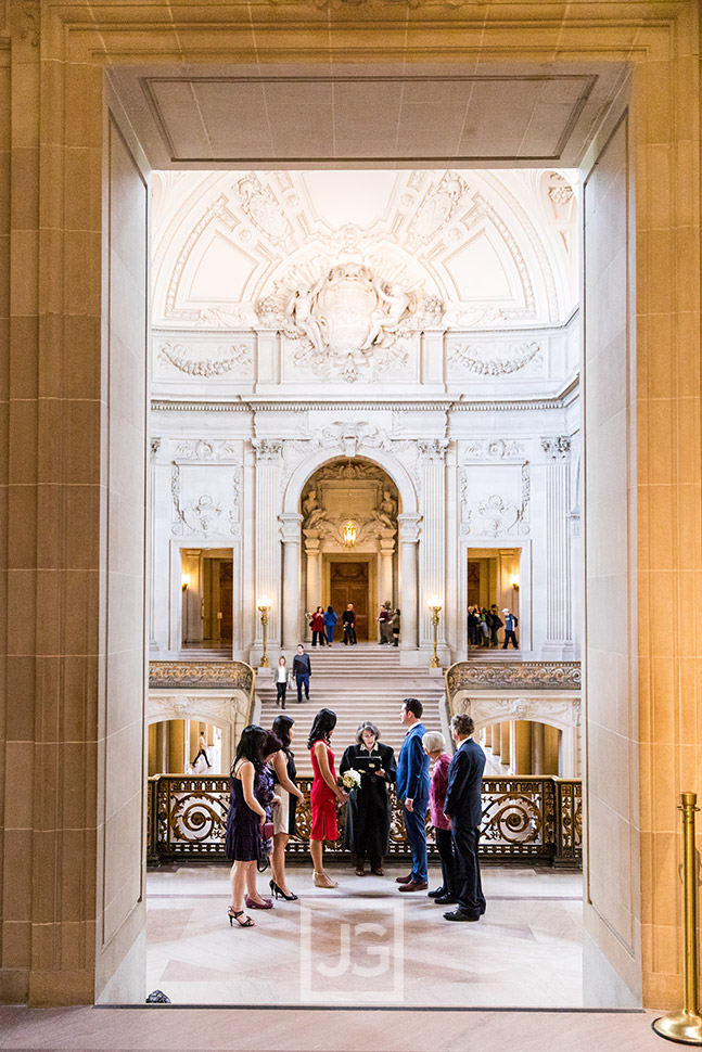 San Francisco City Hall wedding ceremony