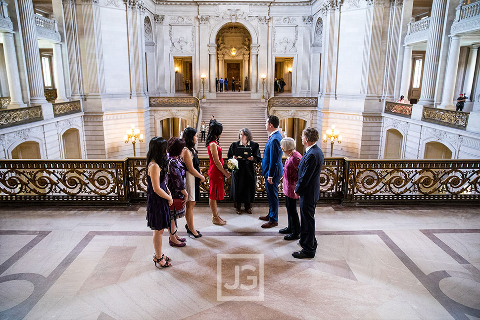 San Francisco Courthouse wedding ceremony 