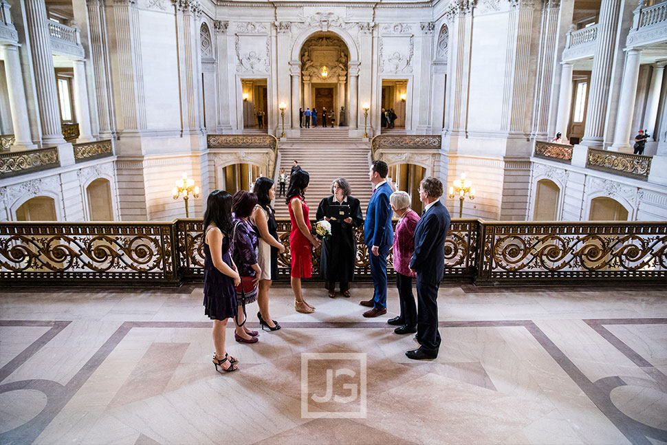 San Francisco Courthouse wedding ceremony