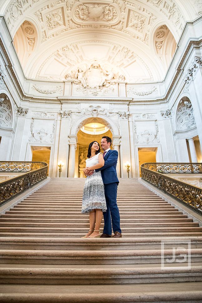 San Francisco City Hall steps