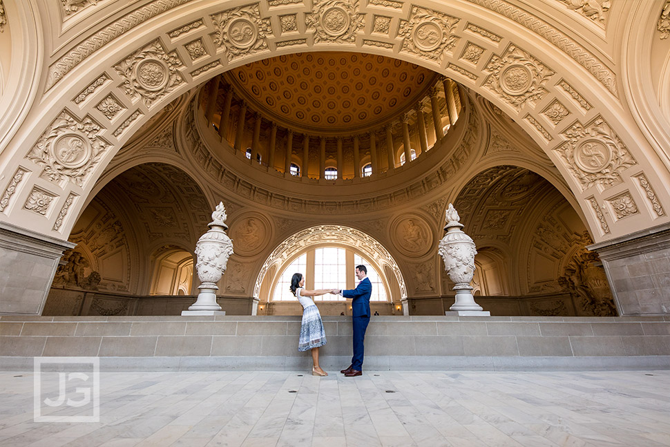 arch at the San Francisco City Hall