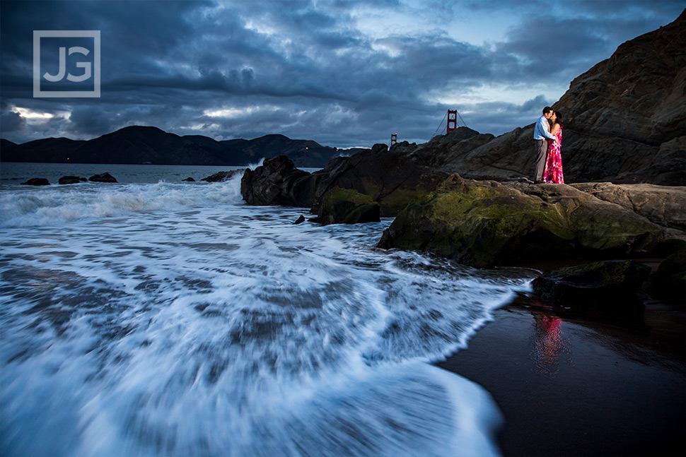 Baker Beach engagement photography