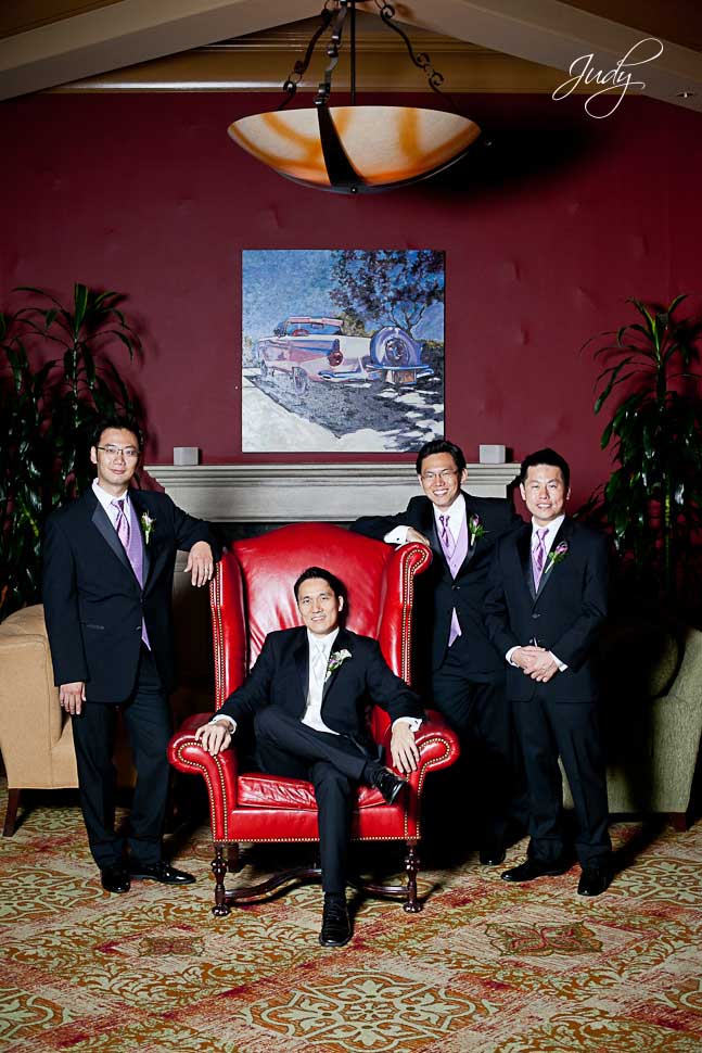 Huntington Beach Hyatt Groomsmen Photo
