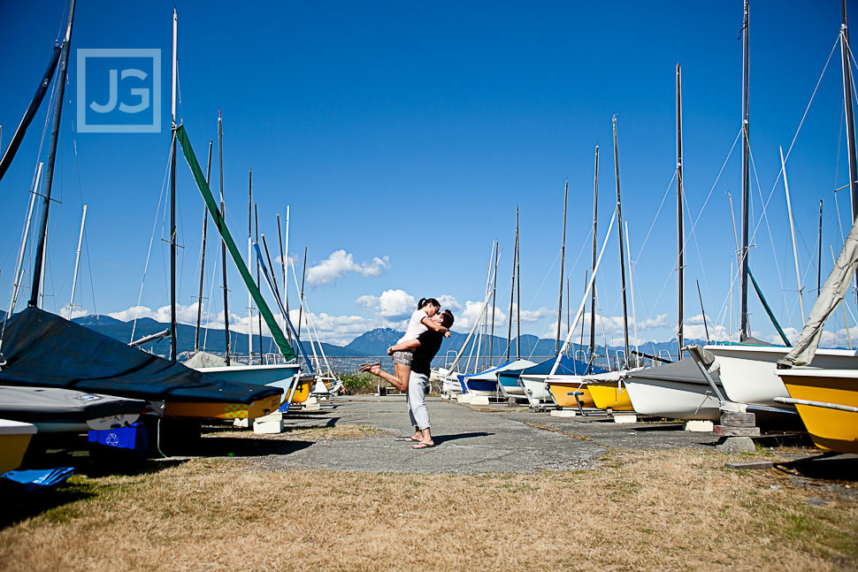 Vancouver Engagement Photography Jericho Sailing Centre