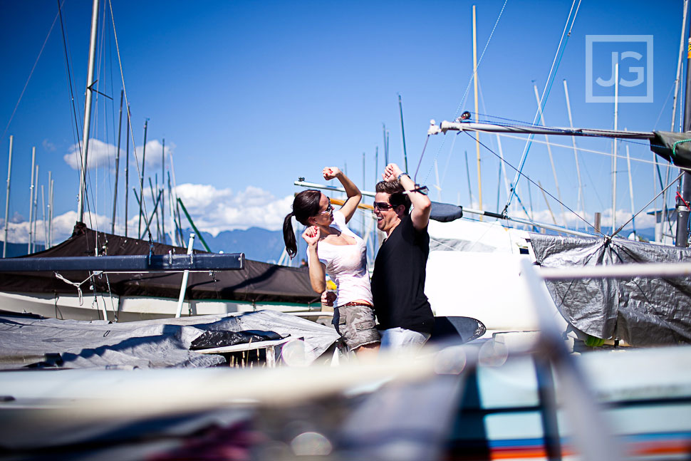 Vancouver Engagement Photography Jericho Sailing Centre