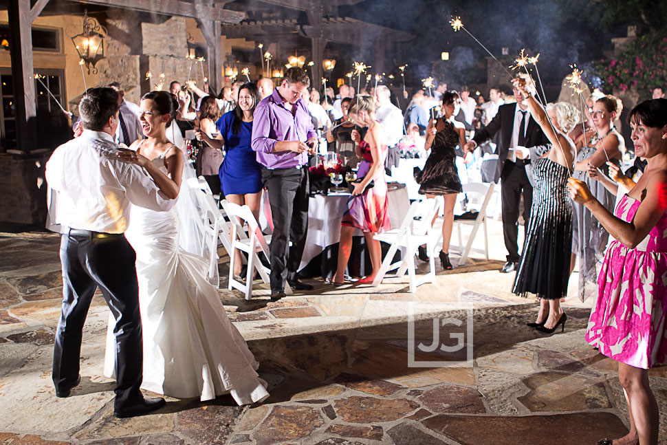 Jackalope Ranch Wedding Reception First Dance with Sparklers