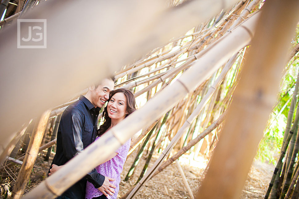 Los Angeles Arboretum Engagement Photography