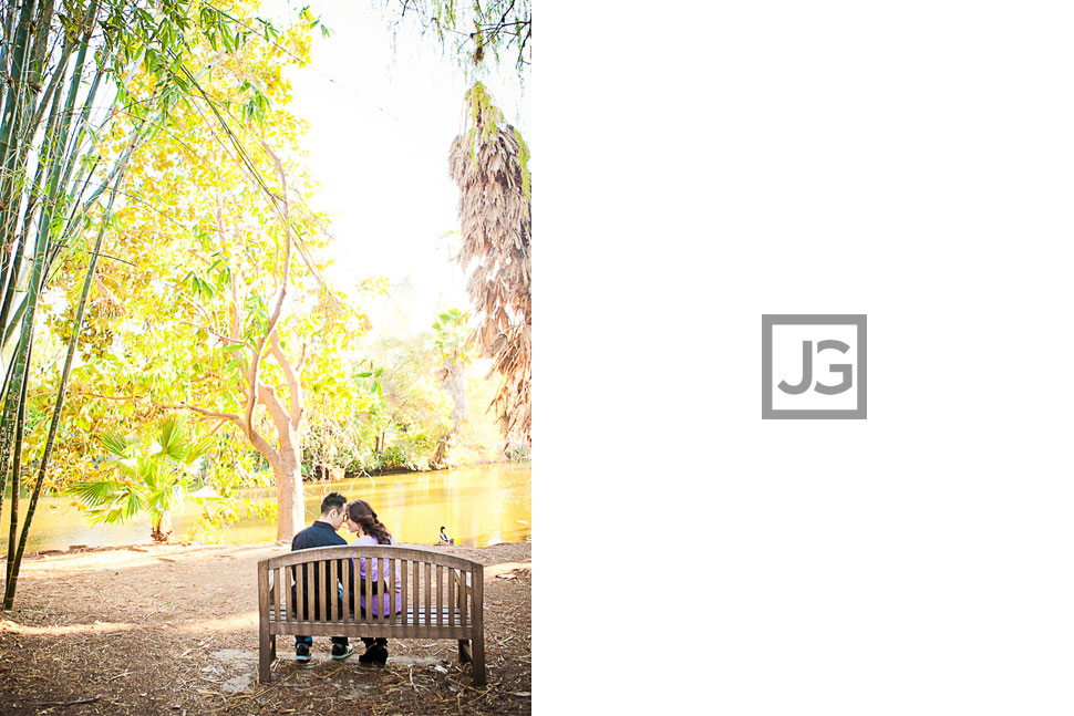 Los Angeles Arboretum Engagement Photography