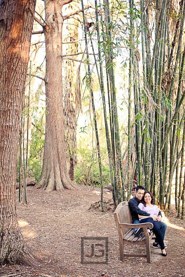Los Angeles Arboretum Engagement Photography