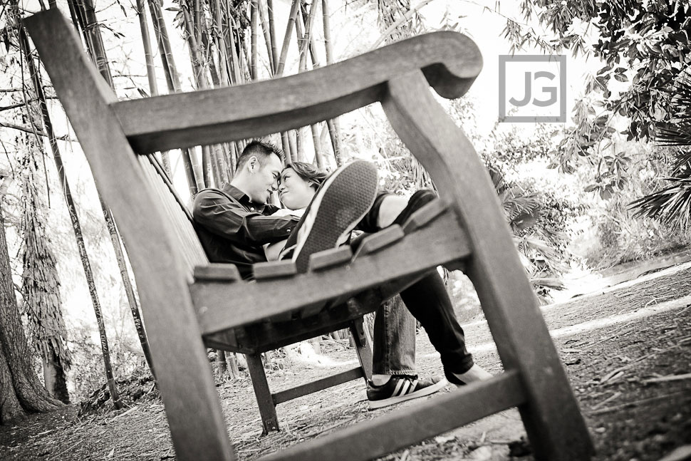 LA Arboretum Engagement Photography