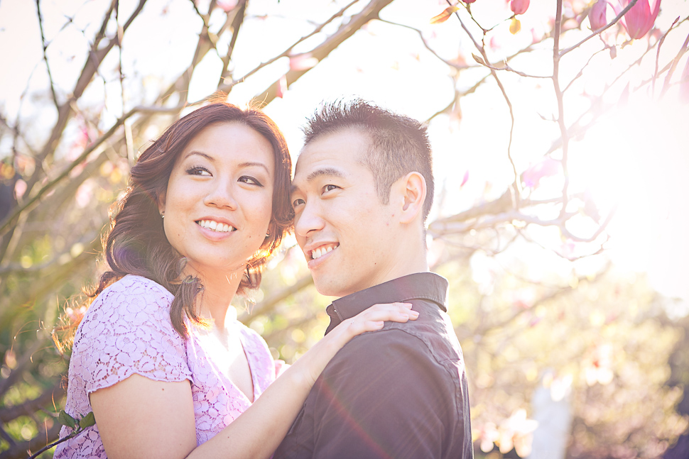 LA Arboretum Engagement Photography