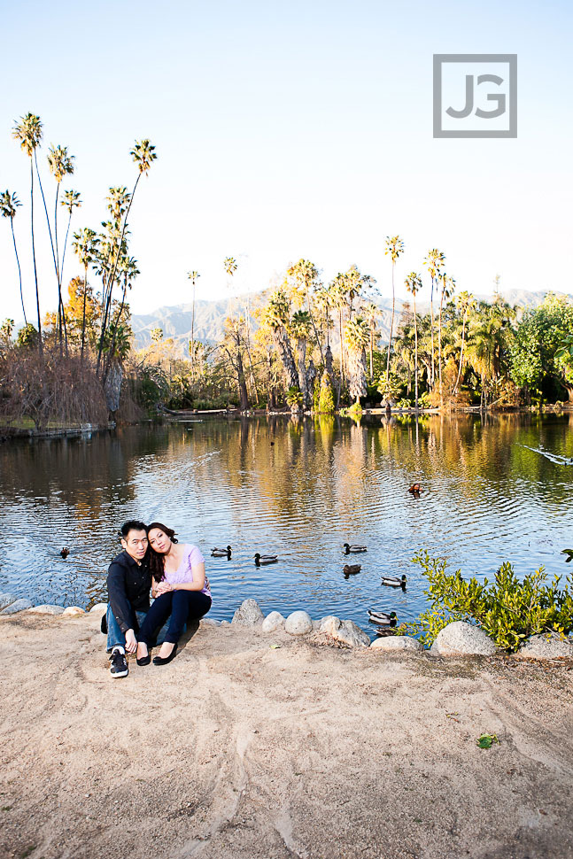 Los Angeles Arboretum Engagement Photography