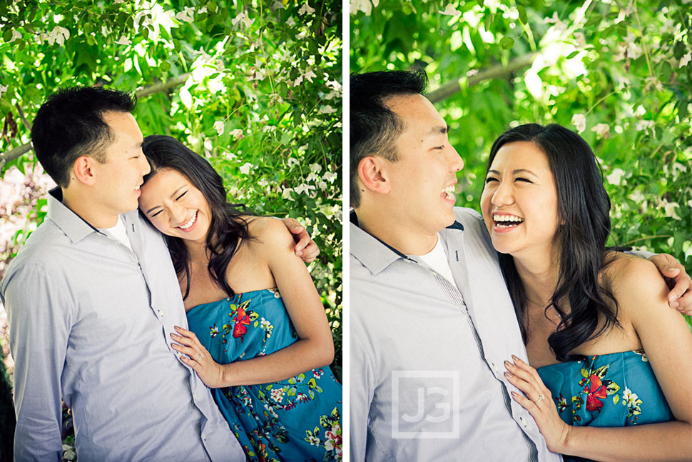 La Arboretum Engagement Photos