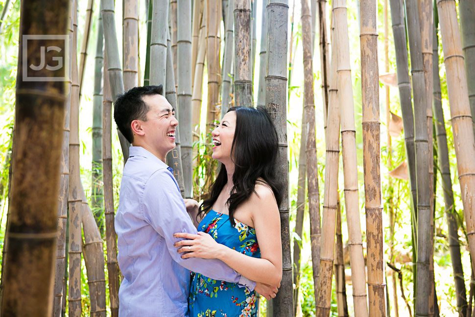 Engagement Photos with Bamboo