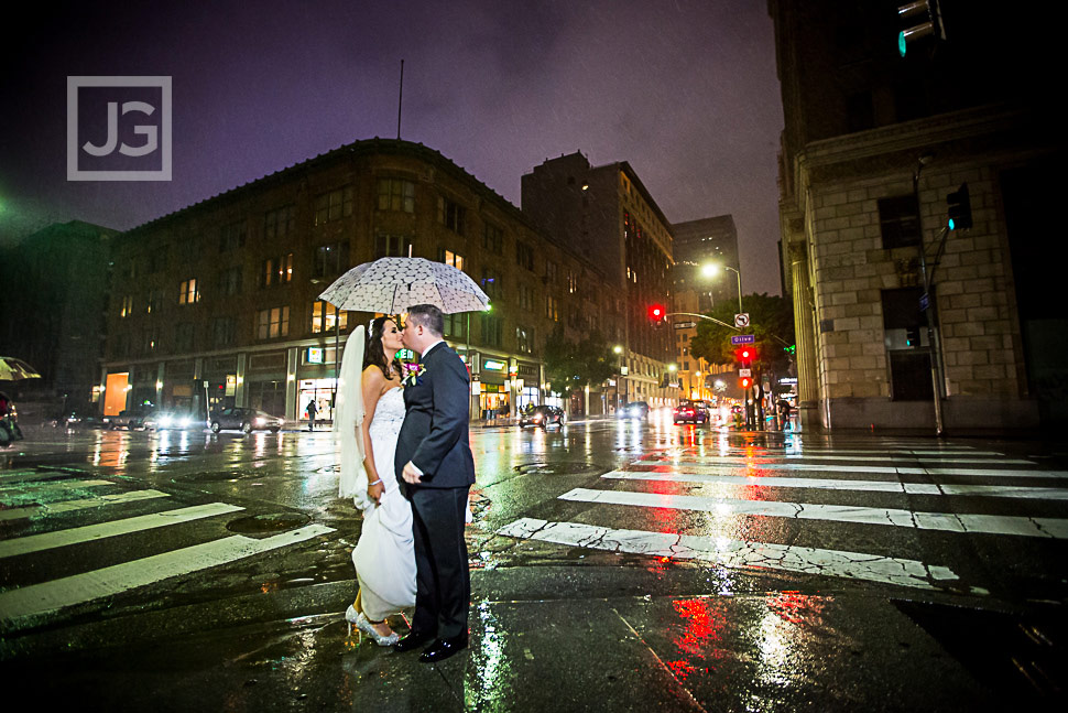 Downtown Los Angeles in the Rain