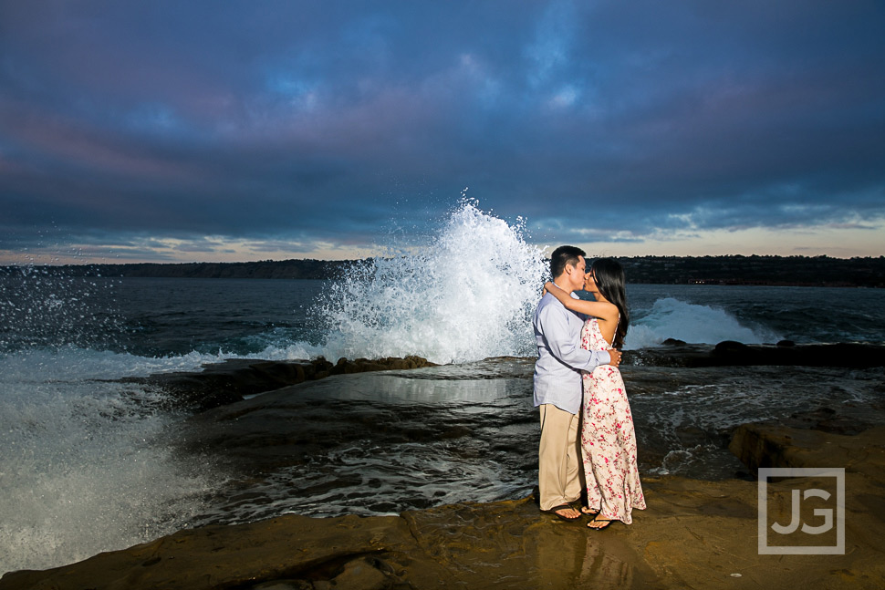 La Jolla Beach Engagement Photo