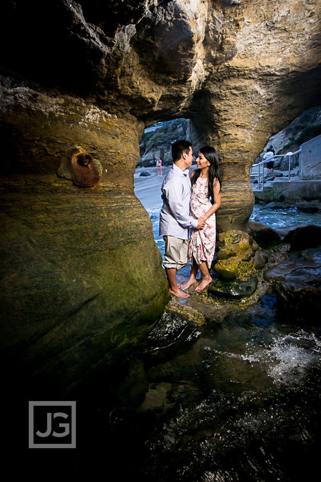 La Jolla Cave Engagement Photo