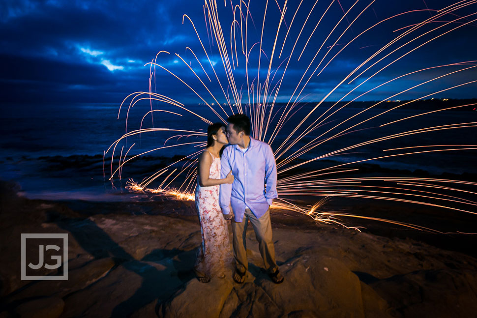 Steel Wool Engagement Photography
