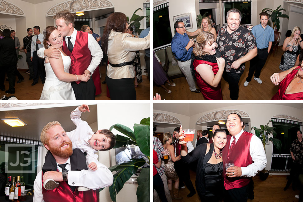 La Jolla Cove Bridge Club Wedding Reception Dancing