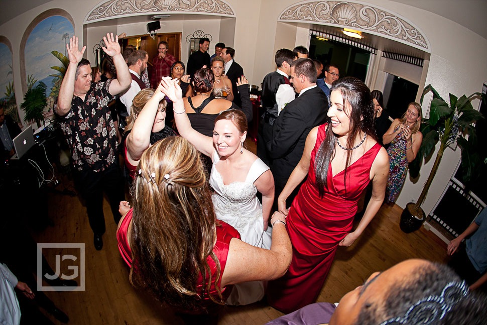 La Jolla Cove Bridge Club Wedding Reception Dancing