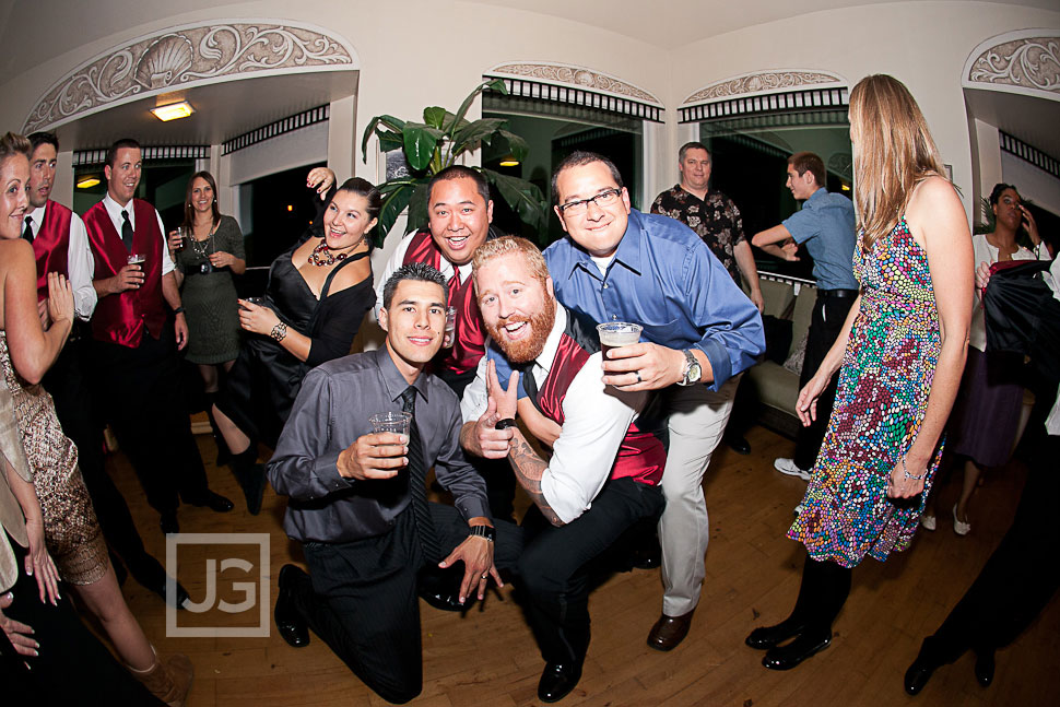 La Jolla Cove Bridge Club Wedding Reception Dancing