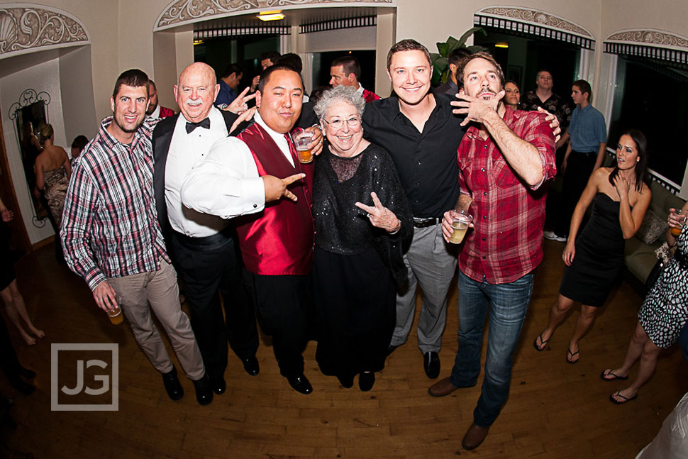 La Jolla Cove Bridge Club Wedding Reception Dancing