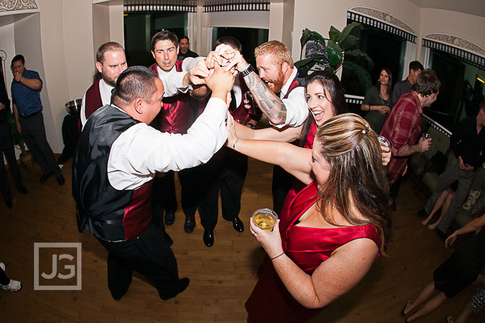 La Jolla Cove Bridge Club Wedding Reception Dancing