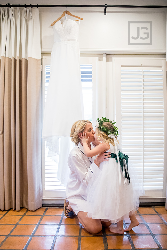 A Bride and her Flower Girl