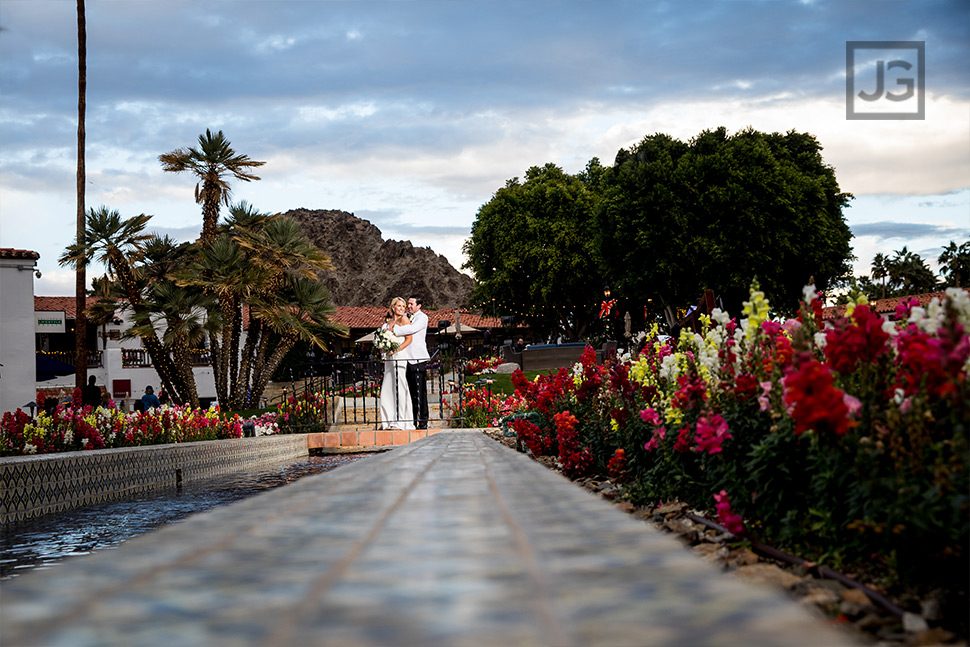 beautiful flowers around the La Quinta Resort