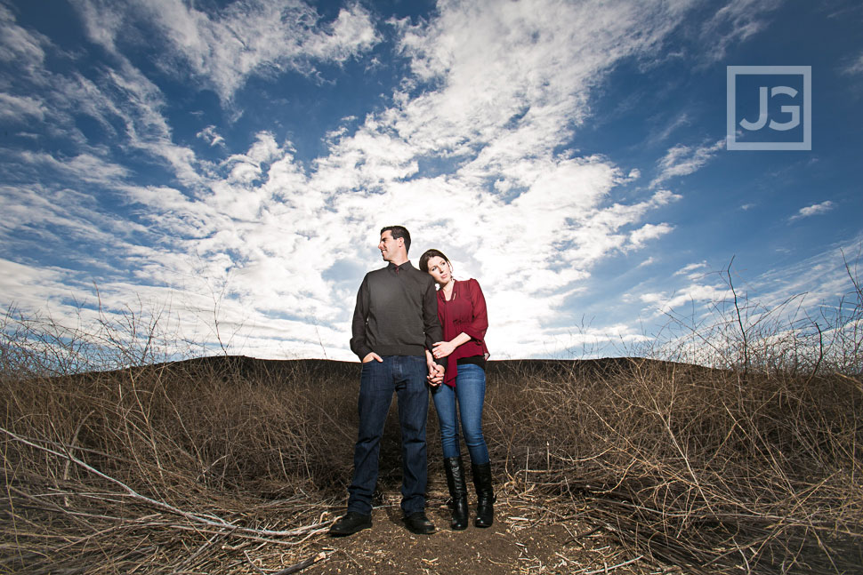 Irvine Engagement Photography Open Field