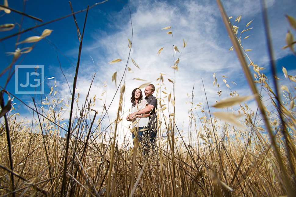Irvine engagement photography Open Field
