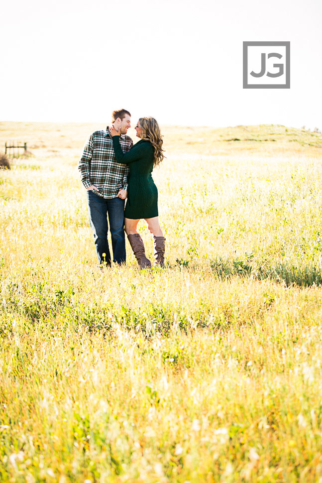 Irvine Grass Field Engagement Photos