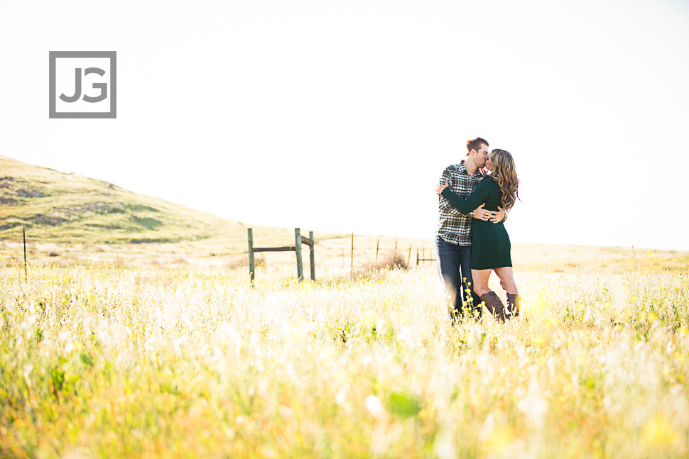 Irvine Flower Field Engagement Photos