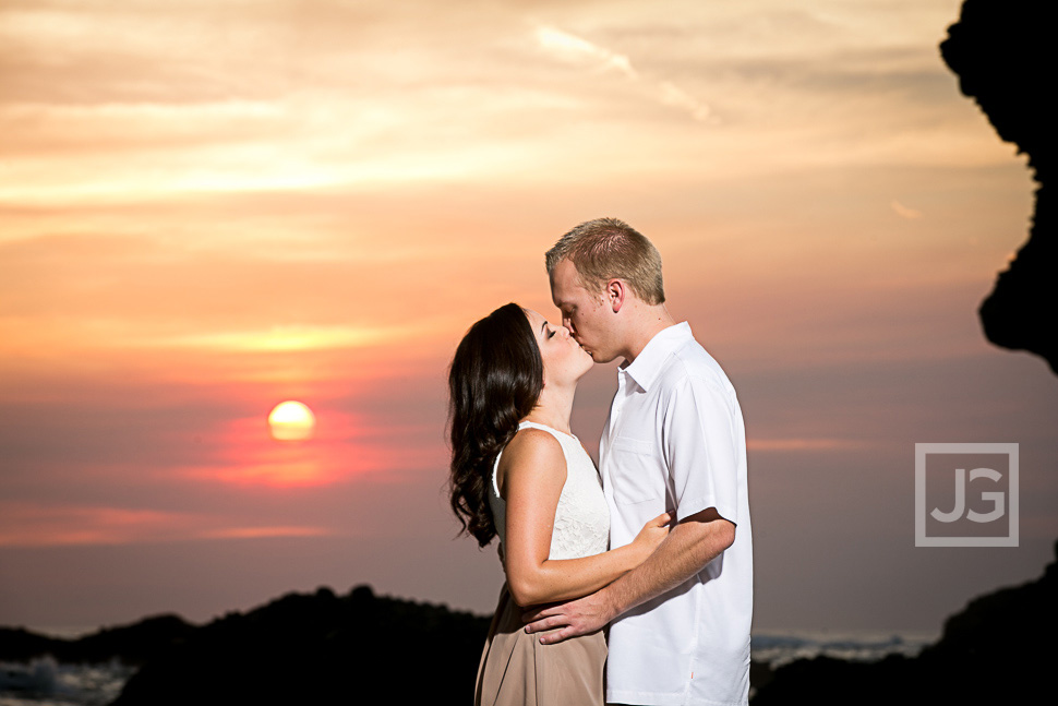 Thousand Steps Engagement Photos Sunset