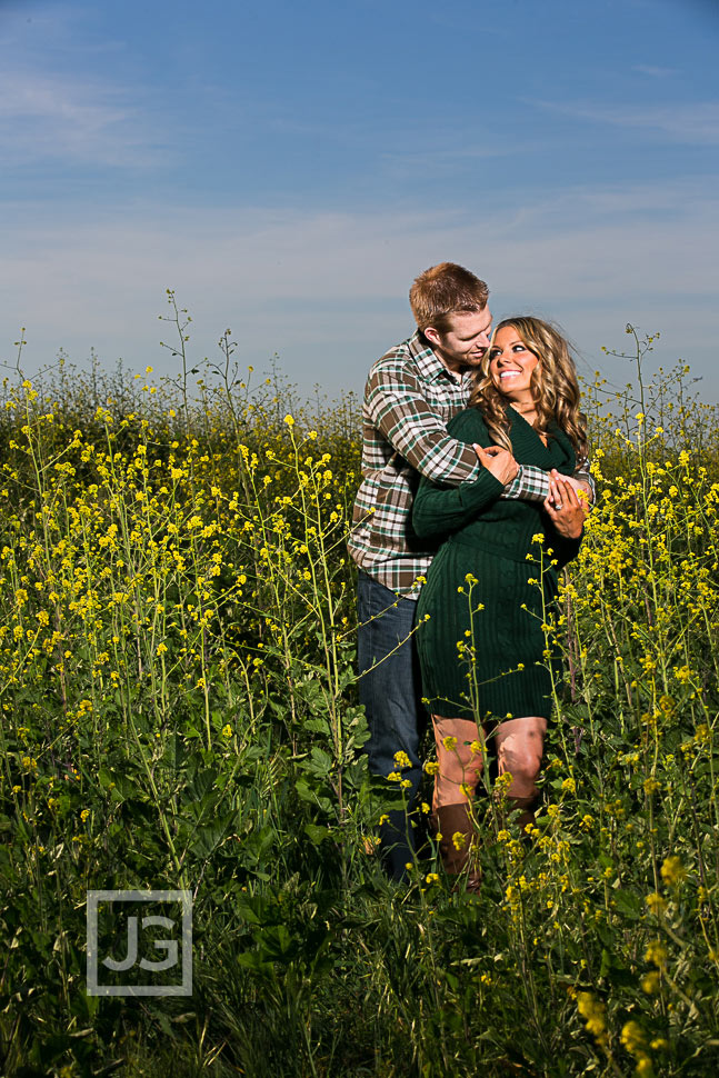 Irvine Flower Field Engagement Photos