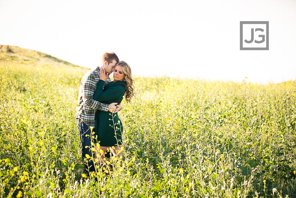 Irvine Flower Field Engagement Photos