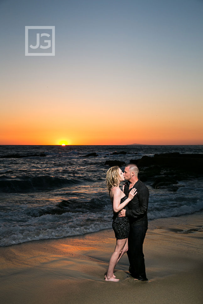 Laguna Beach Engagement Photos Sunset