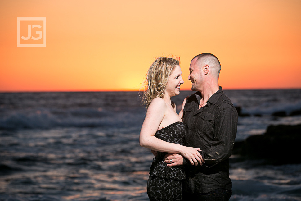 Laguna Beach Engagement Photos Sunset