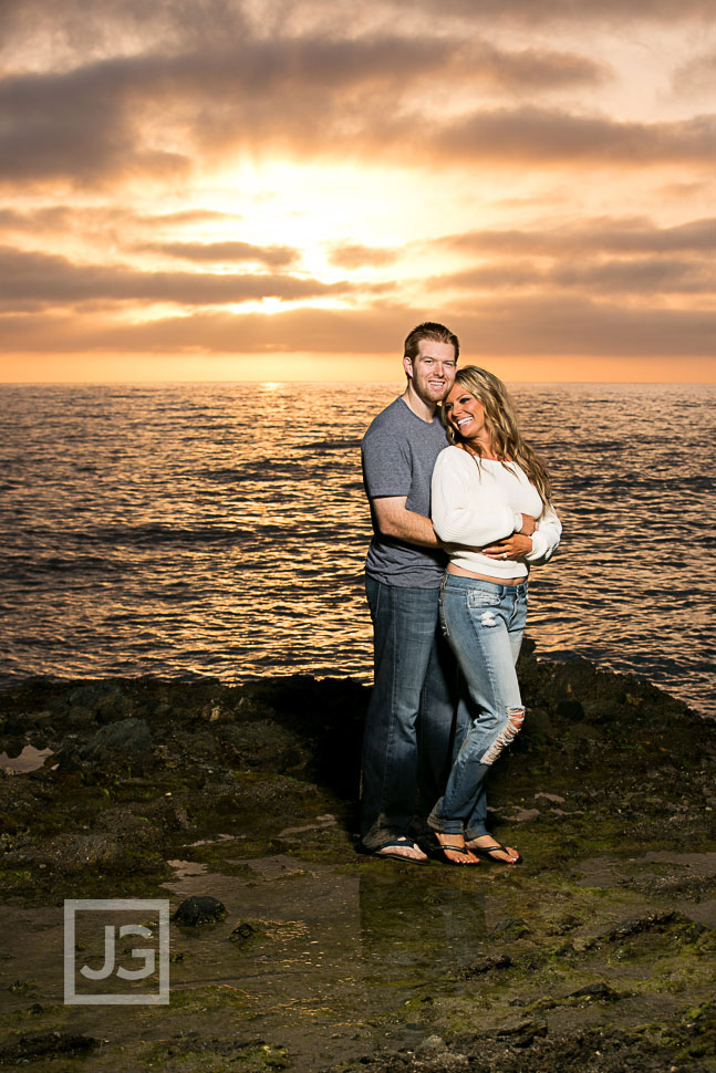 Victoria Beach Engagement Photos Sunset