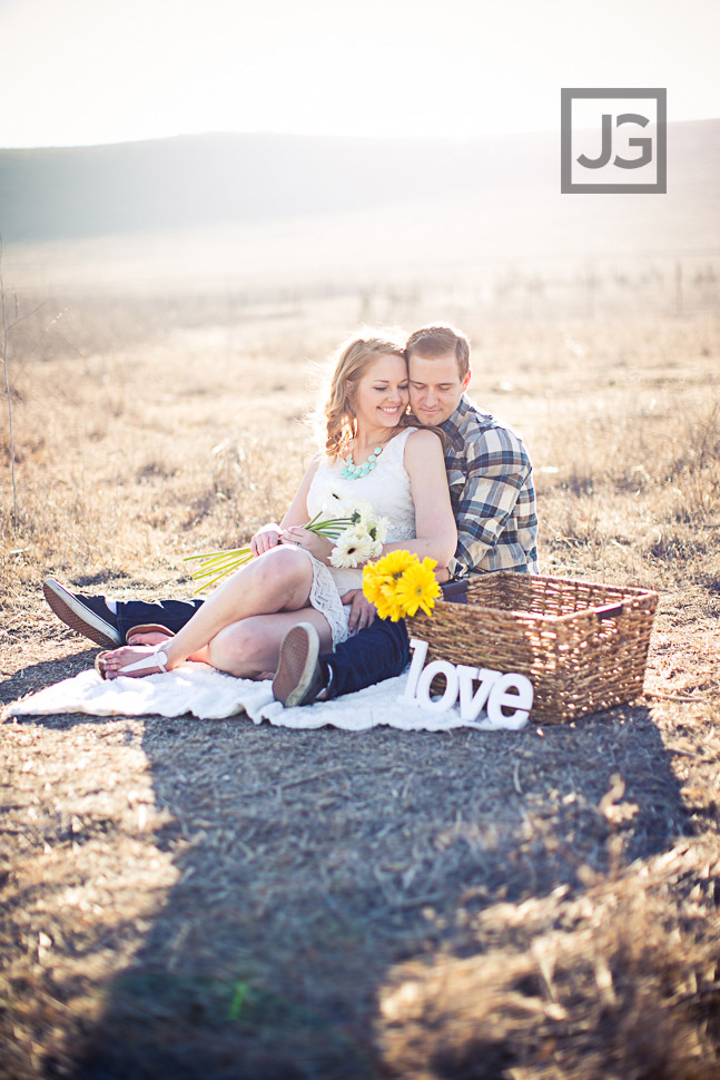 Orange County Engagement Photography Open Field