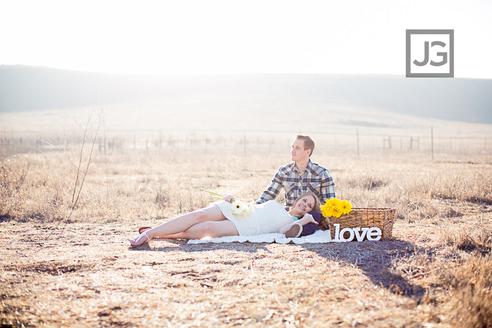 Orange County Engagement Photography Open Field
