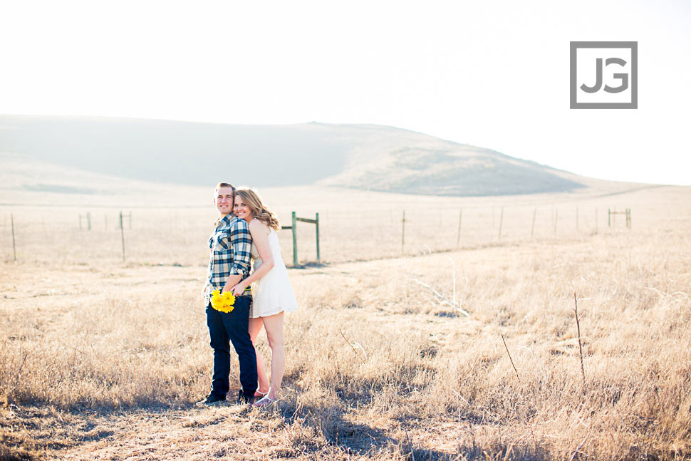 Orange County Engagement Photography Open Field